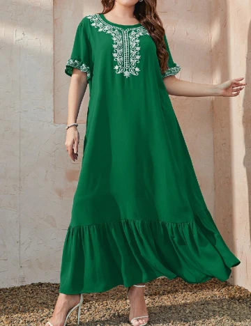 Rochie lunga SHEIN CURVE, verde