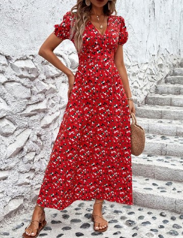 
						Rochie lunga SHEIN, rosu