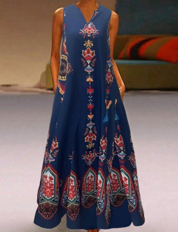 
						Rochie lunga SHEIN, albastru