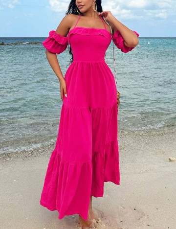 
						Rochie lunga SHEIN, roz