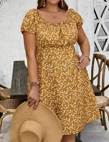 Rochie scurta SHEIN CURVE, floral