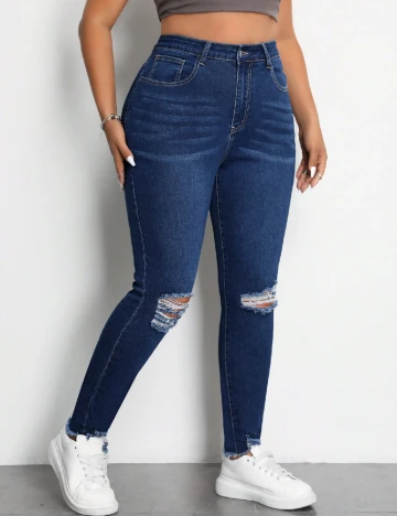 Blugi SHEIN CURVE, albastru