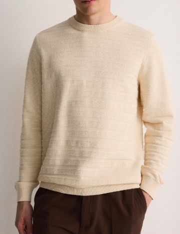 
						Pulover Reserved, crem