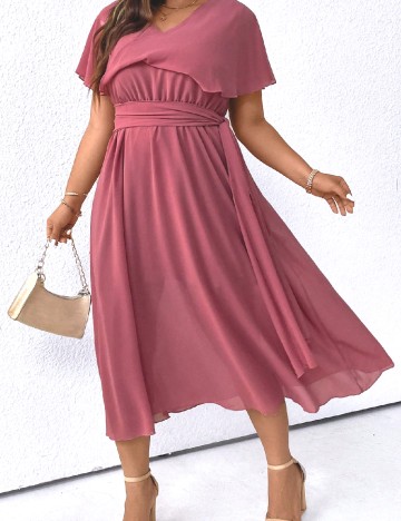 
						Rochie medie SHEIN CURVE, roz