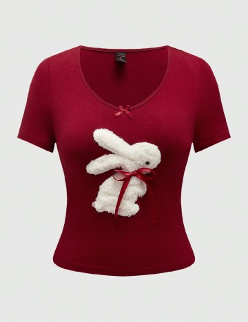 
						Tricou Romwe, visiniu