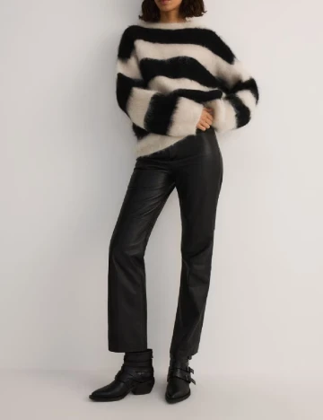 Pulover Reserved, crem/negru