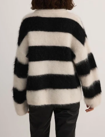 Pulover Reserved, crem/negru