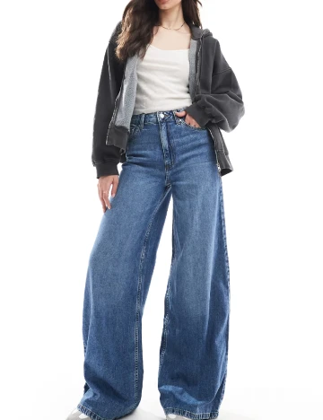 Blugi ASOS, albastru Albastru