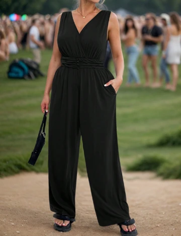 Salopeta SHEIN CURVE, negru