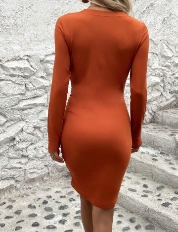 Rochie scurta SHEIN, portocaliu