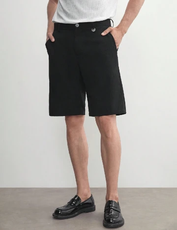 Pantaloni scurti SHEIN, negru Negru