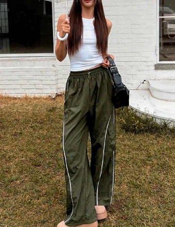 Pantaloni Dazy, verde