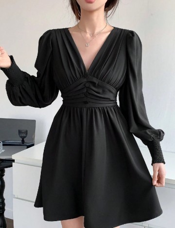 
						Rochie scurta Dazy, negru