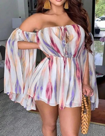 Salopeta SHEIN, mix culori