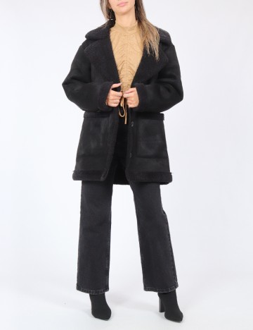 Palton Pull&Bear, negru