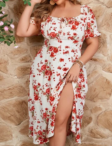 Rochie medie SHEIN CURVE, floral