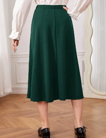 Fusta Shein Kids, verde Verde