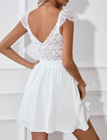 Rochie scurta SHEIN, alb