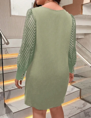 Rochie scurta SHEIN CURVE, verde