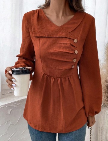 
						Bluza SHEIN, caramiziu