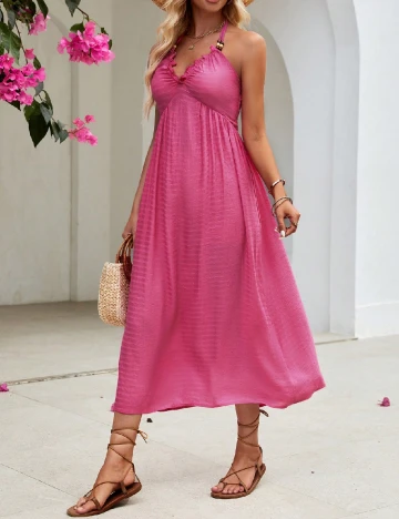 Rochie lunga SHEIN, roz Roz