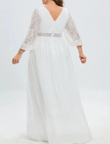 Rochie lunga SHEIN CURVE, alb