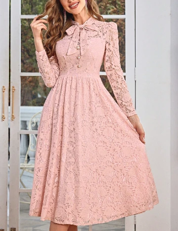 Rochie medie SHEIN, roz pudra