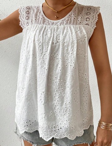 
						Tricou SHEIN, alb