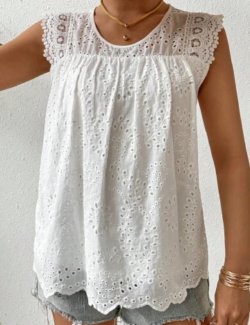 Tricou SHEIN, alb Alb