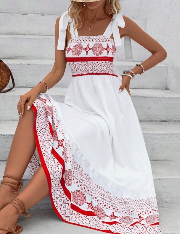 
						Rochie lunga SHEIN, alb