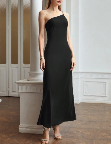 Rochie lunga MOTF, negru Negru
