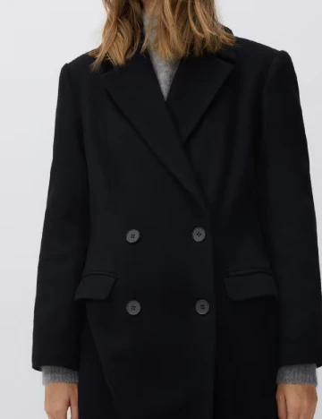 Palton Reserved, negru Negru