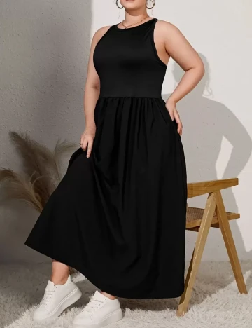 Rochie lunga SHEIN CURVE, negru