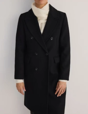 Palton Reserved, negru Negru
