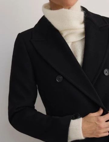 Palton Reserved, negru Negru