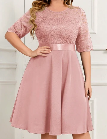 Rochie medie Miusol Plus Size, roz
