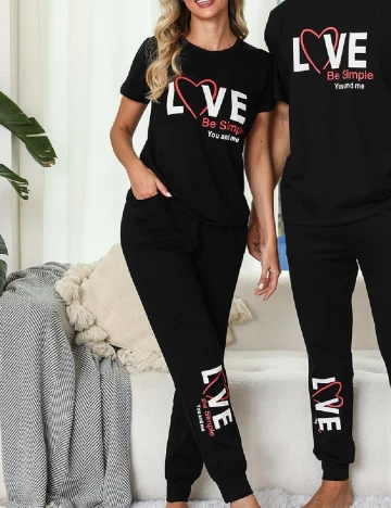 Pijama SHEIN, negru