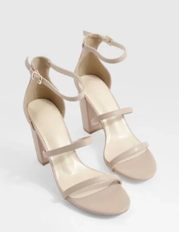 Sandale Boohoo, crem Crem