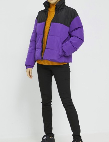 
						Geaca Only, negru/mov