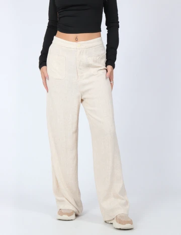 Pantaloni SHEIN, crem