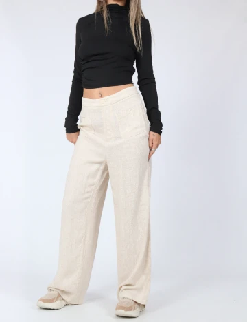 Pantaloni SHEIN, crem
