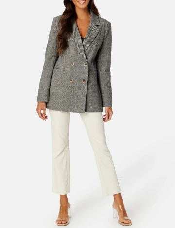 Sacou Oversize Pieces, gri