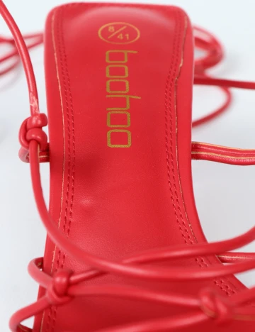 Sandale Boohoo, rosu