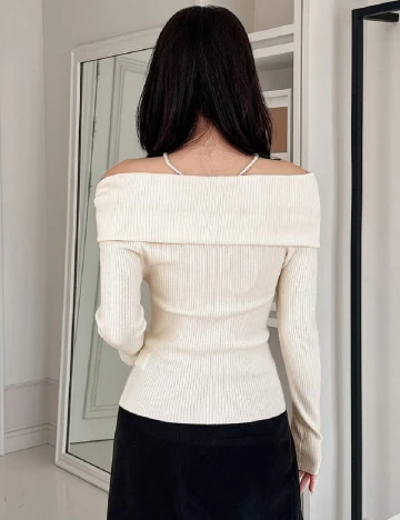 Bluza Dazy, ecru Alb