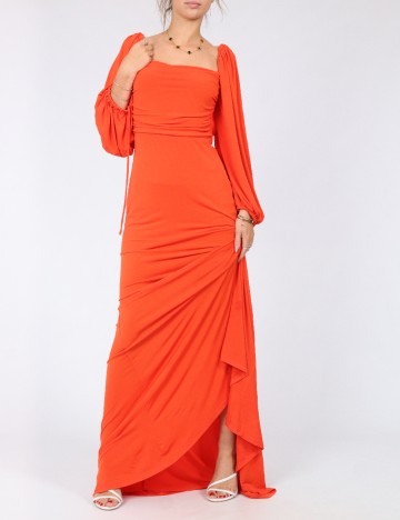 Rochie lunga Love&Lemonade, portocaliu