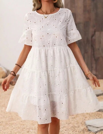 Rochie scurta SHEIN, alb