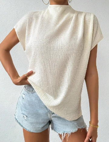 Tricou SHEIN, ecru