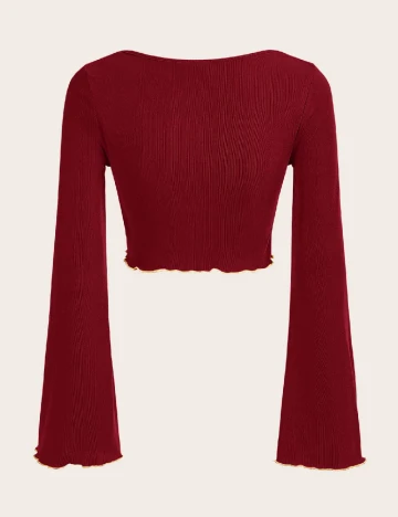 Top SHEIN CURVE, rosu