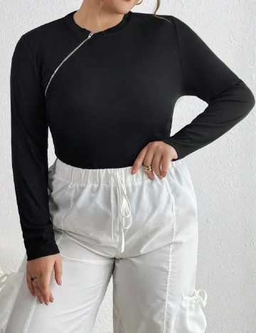Bluza SHEIN CURVE, negru