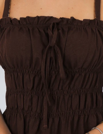 Rochie scurta SHEIN, maro